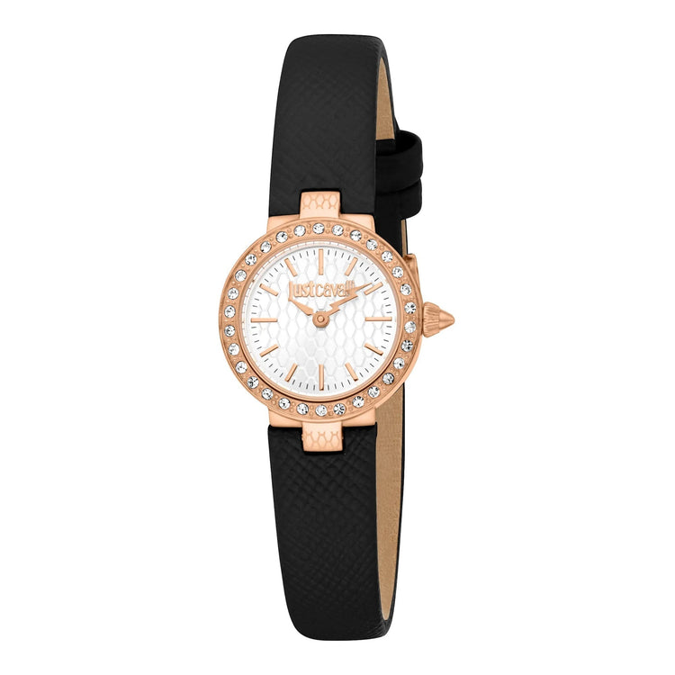 Just Cavalli Glam Chic Serenita Mini Leather Black RG Silver image 0