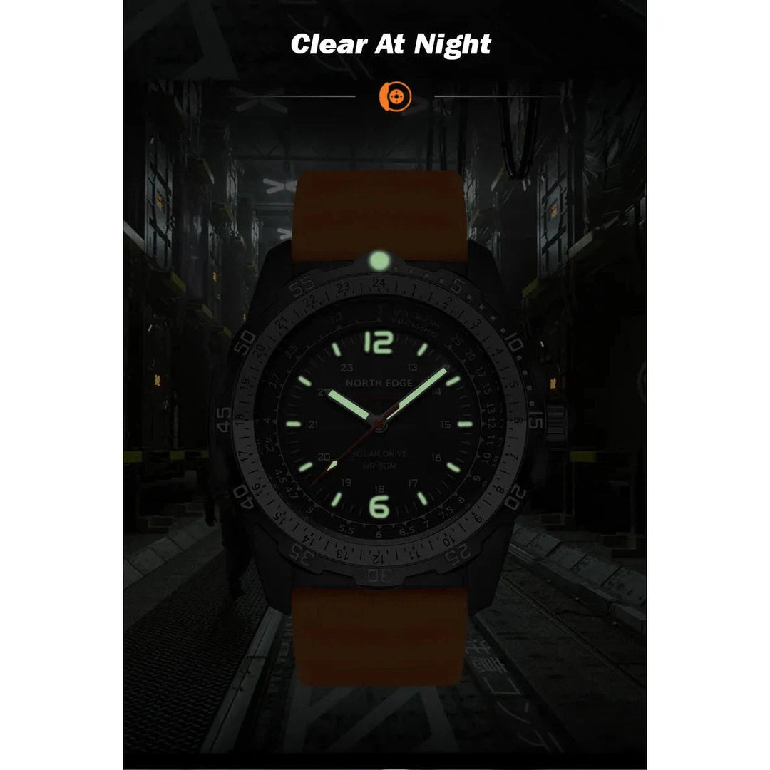 NORTH EDGE Tactical Evoque 2 Solar Drive Watch Black image 12