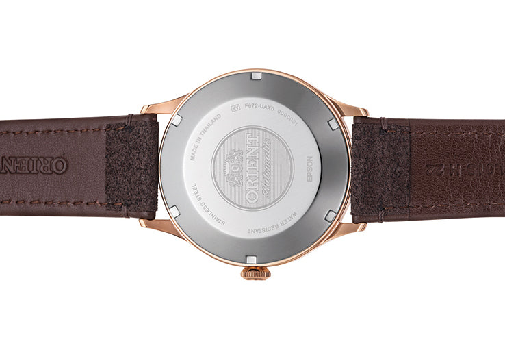 ORIENT Men's Automatic Bambino Leather Watch RA-AC0P04Y image 6