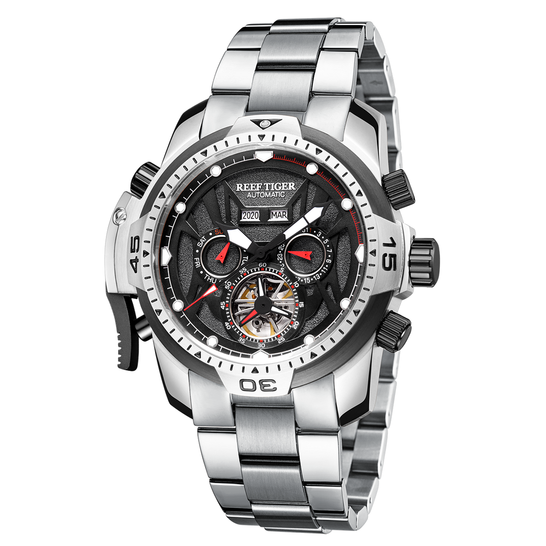 Reef Tiger Men's Aurora Transformers Skeleton Automatic Mechanical Watch image 9