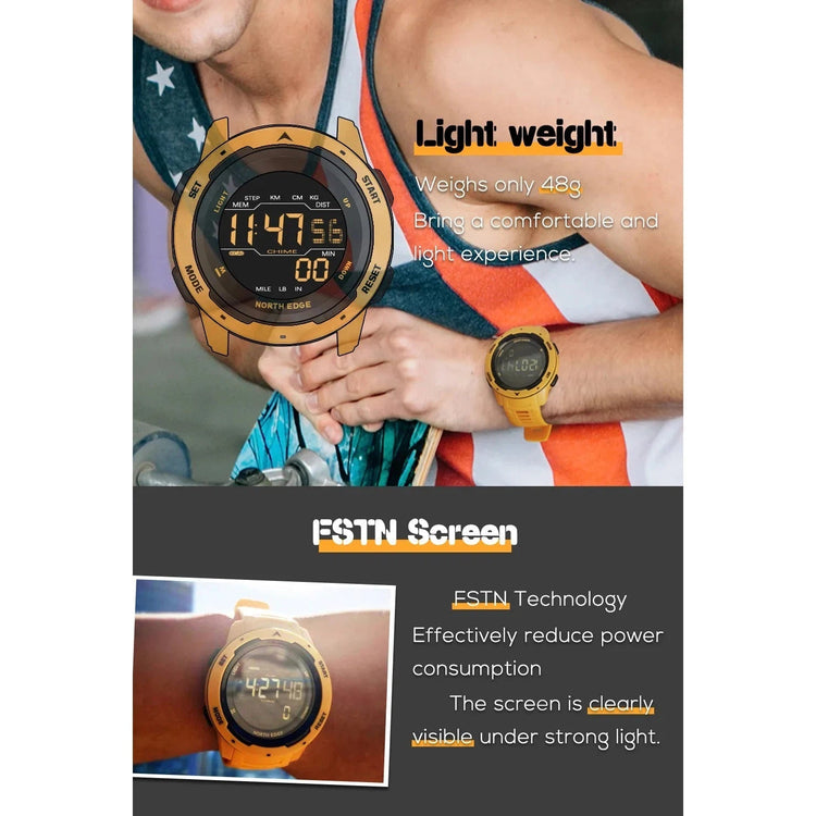 NORTH EDGE Tactical Mars Watch Red image 9