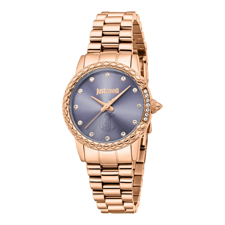 Just Cavalli Animalier Fiorenza Snake Rose Gold Violet image 0