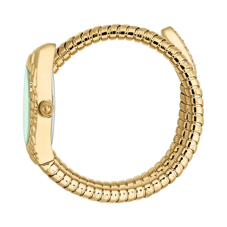 Just Cavalli Signature Snake Vetra Yellow Gold Green image 2