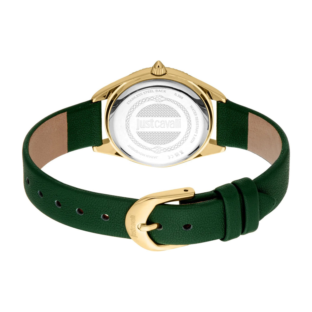 Just Cavalli Animalier Amabile Leather Green Silver image 1