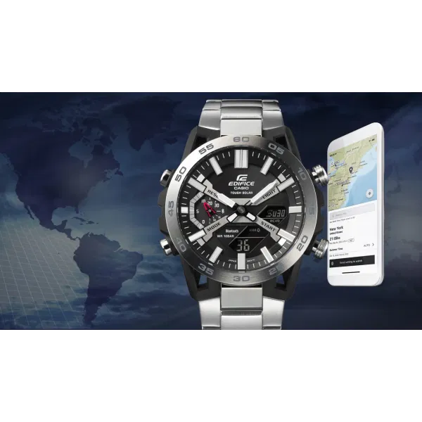 CASIO Men's Edifice Bluetooth Solar Watch ECB-2000D-1AEF image 3