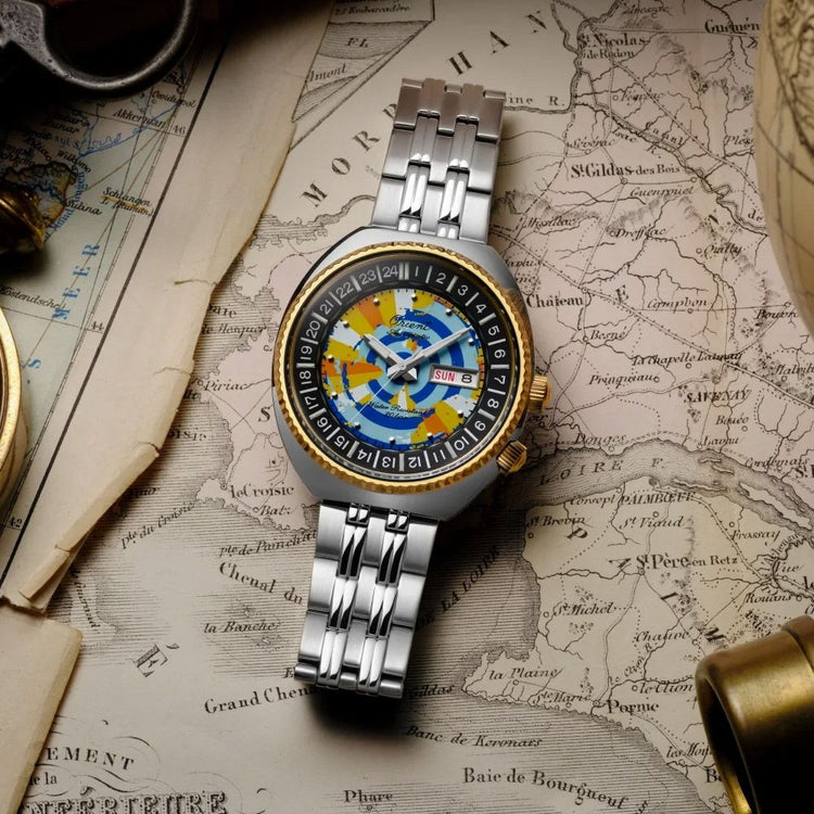 ORIENT Revival 75th Anniversary Limited Edition World Map Automatic Watch RA-AA0E08Y image 1
