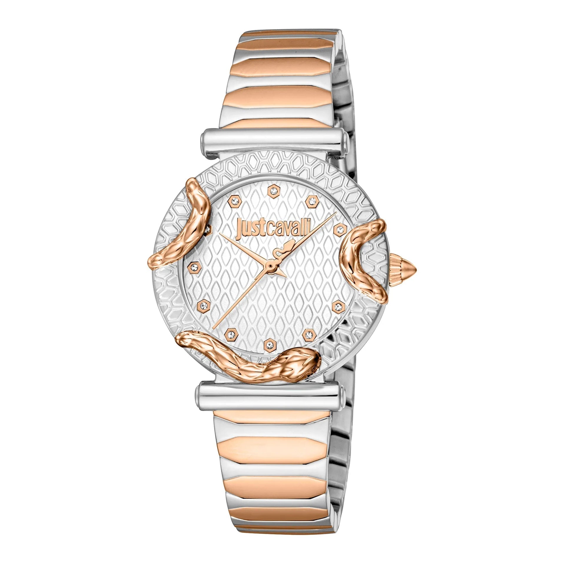 Just Cavalli Animalier Atrani Two Tones RG Silver image 0