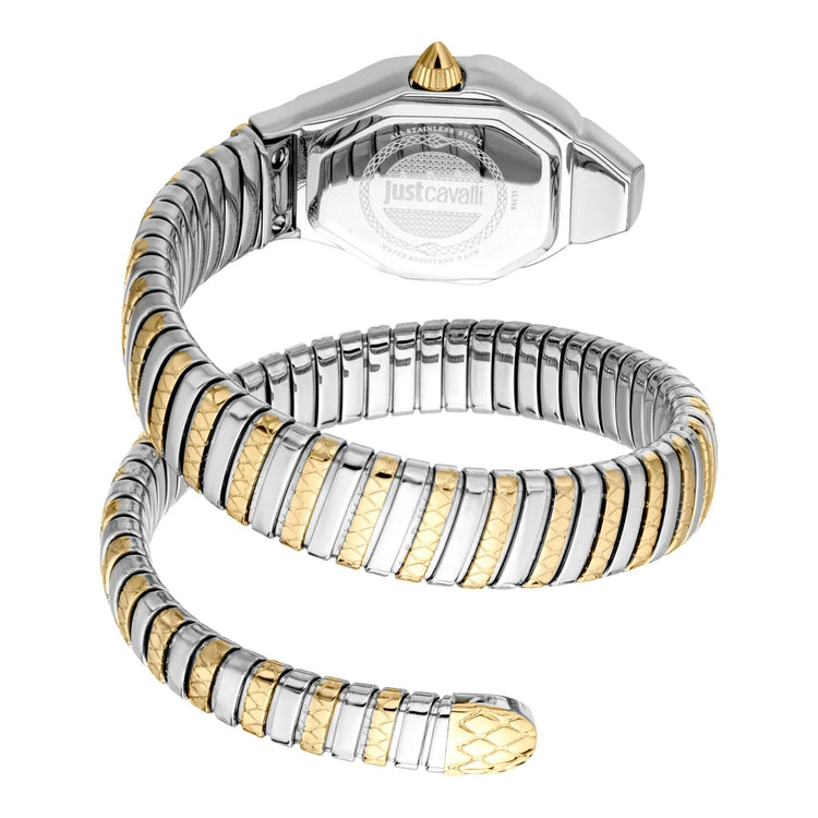 Just Cavalli Signature Snake Aria Two Tones YG Silver MOP image 1