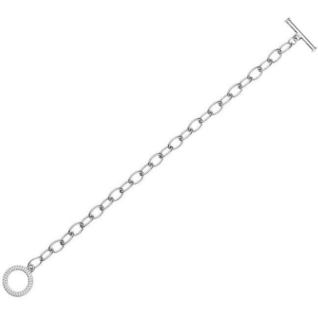 BRITISH JEWELLERS Freshwater Pearl Adaliz Set with Tiffany-Style Bracelet