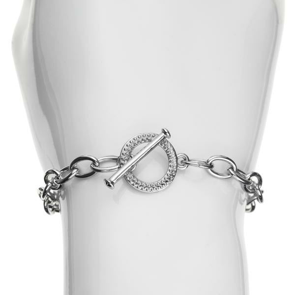 BRITISH JEWELLERS Duo Duo Set with Tiffany-Style Bracelet, Embellished with Crystals from Swarovski®