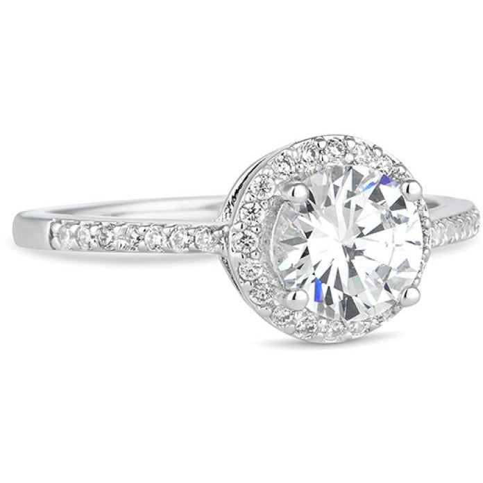 BRITISH JEWELLERS Elegance Ring, Embellished with Crystals from Swarovski® (Small)
