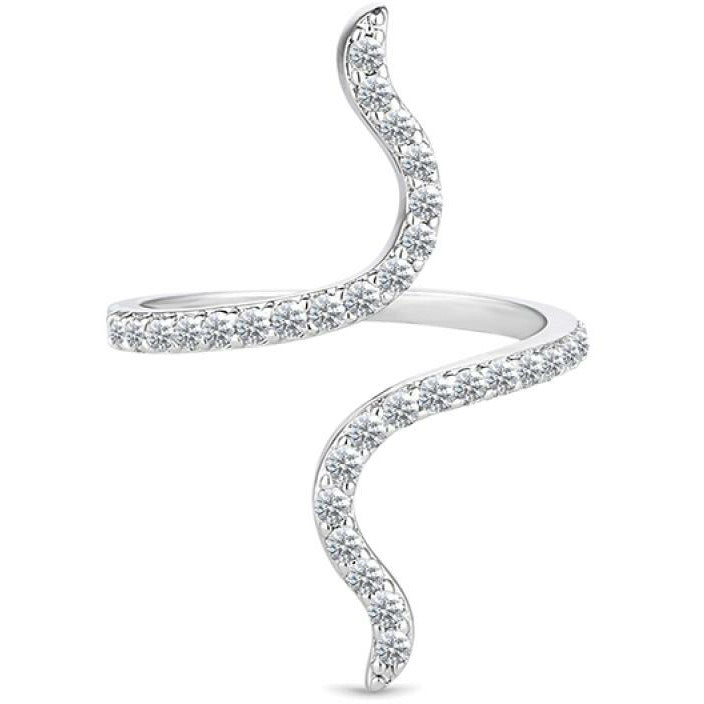 BRITISH JEWELLERS Entwine Ring, Embellished with Crystals from Swarovski®