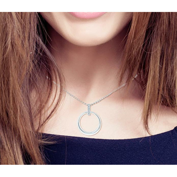 BRITISH JEWELLERS Horizon Pendant, Embellished with Crystals from Swarovski®