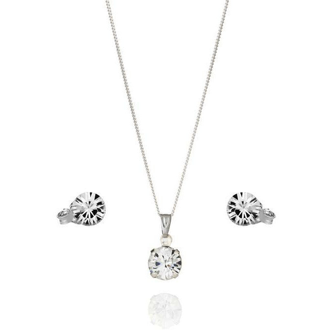 BRITISH JEWELLERS Solo Pendant and Solo Stud Earrings Set
