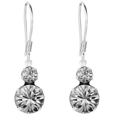 BRITISH JEWELLERS Duo Earrings, Embellished with Crystals from Swarovski®
