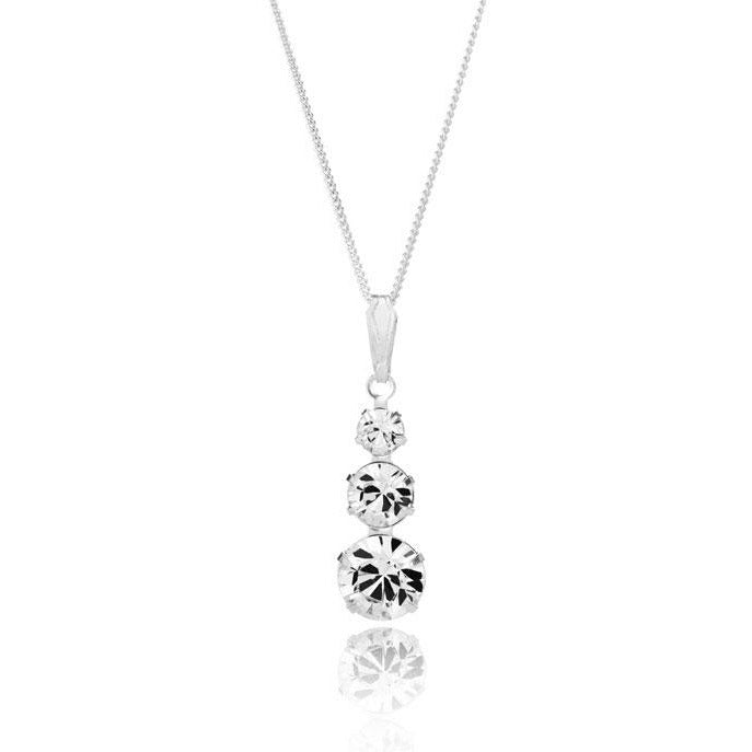 BRITISH JEWELLERS Trio Pendant and Elizabeth Bracelet Set