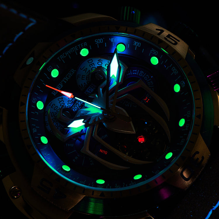 Reef Tiger Men's Aurora Spider Automatic Chronograph Watch image 10