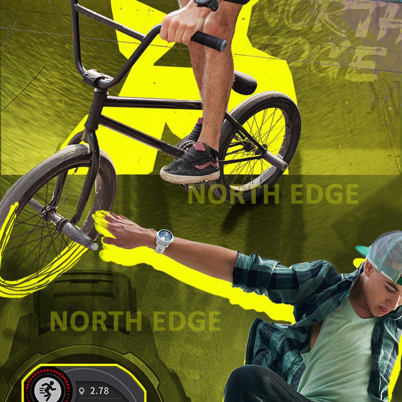 NORTH EDGE Tactical Mars 2 Smart Watch Black image 4