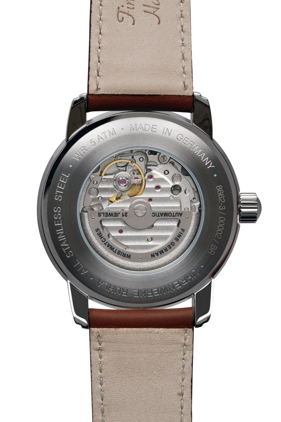 ZEPPELIN Men's New Captains Line Automatic Leather Watch 86623 image 3