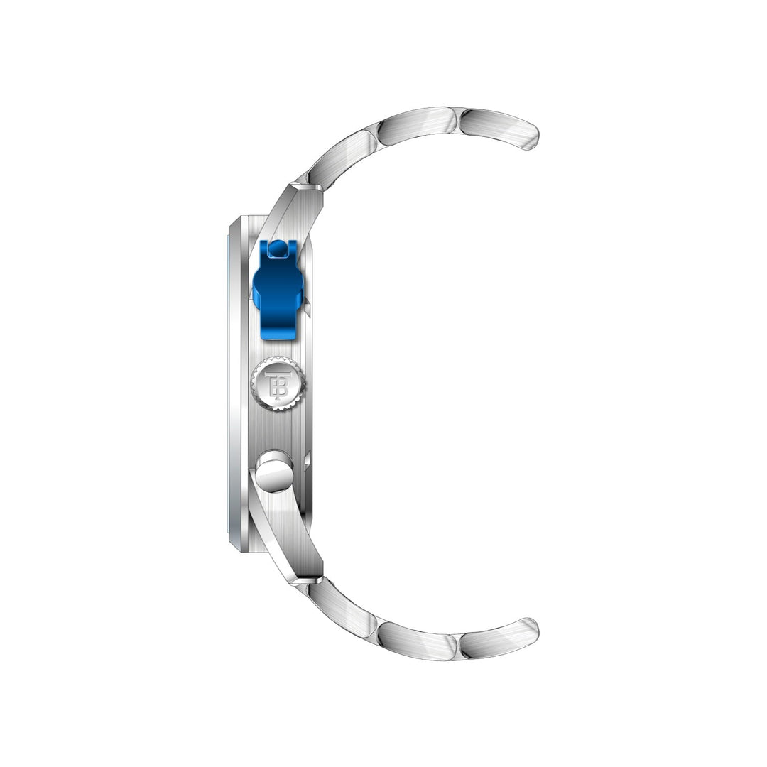 THUNDERBIRDS Aircraft F-16 Chronograph Watch Silver/Blue image 3