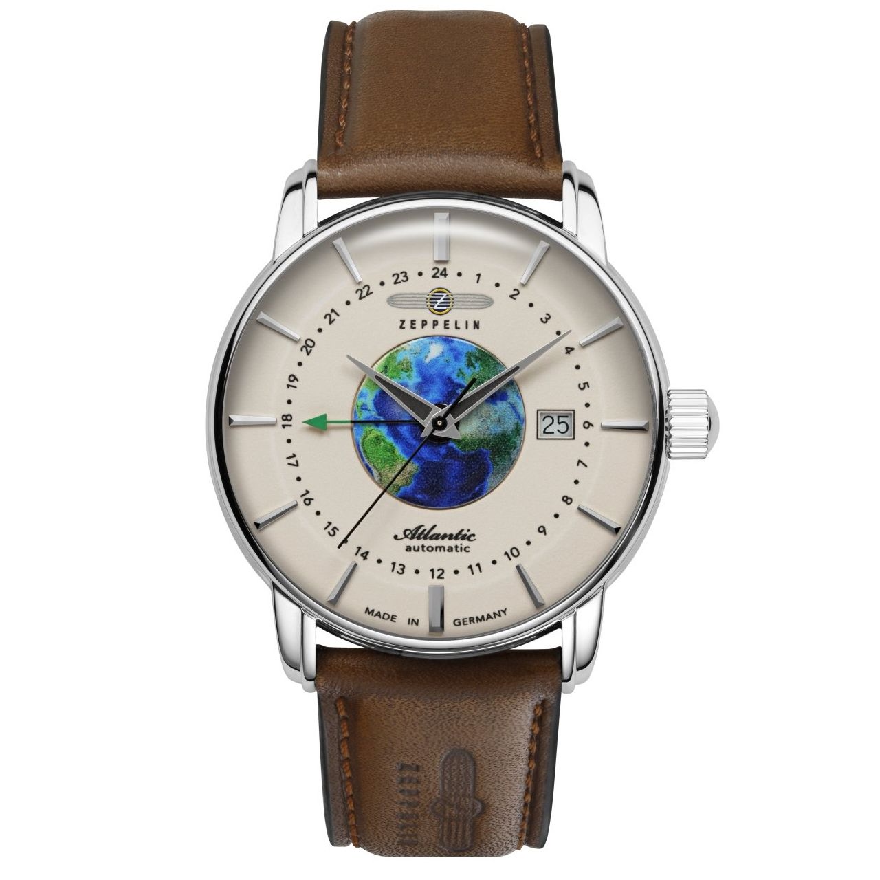 ZEPPELIN Atlantic Automatic GMT Date Watch Night Glow 84685 image 0