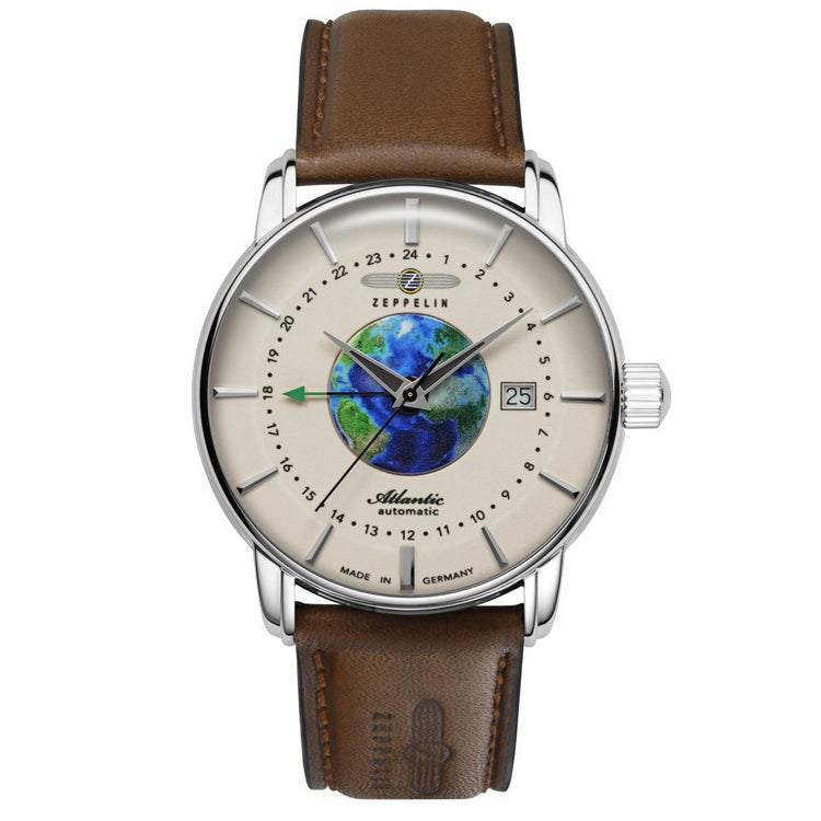 ZEPPELIN Atlantic Automatic GMT Date Watch Night Glow 84685 image 0