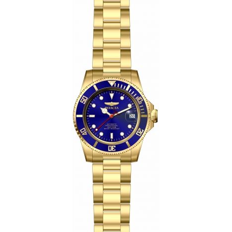 INVICTA Men's Pro Diver Ocean Voyage Automatic 40mm Oyster Bracelet Watch Gold/Blue image 1