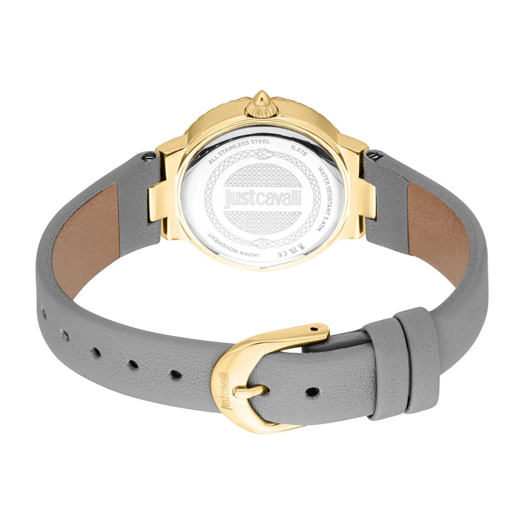 Just Cavalli SET Primavera Snake Leather Light Grey Silver image 1