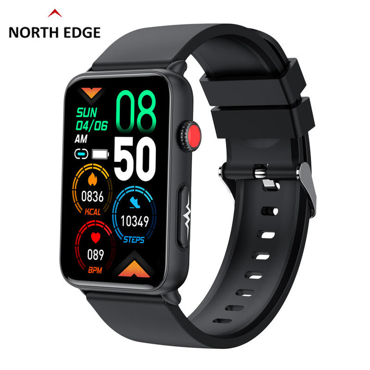 NORTH EDGE intelli Advance Bracelet Smart Watch Glucose ECG - Black image