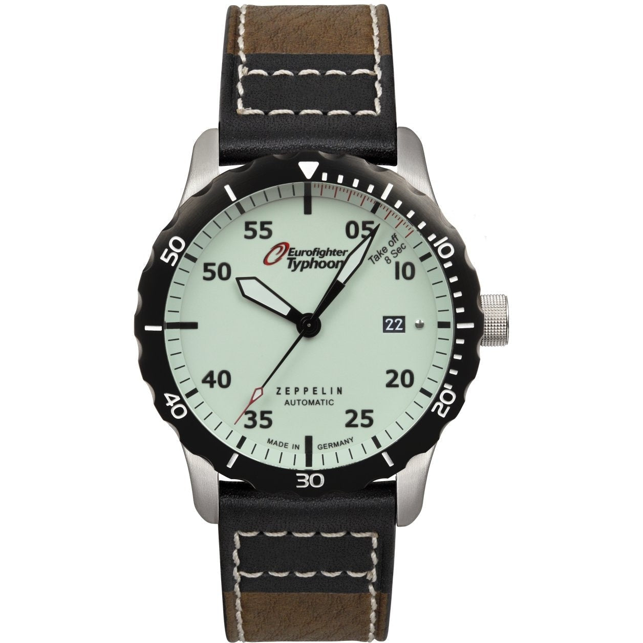 ZEPPELIN Men's Eurofighter Typhoon Automatic 7268-5 Night-Glow Watch image 0