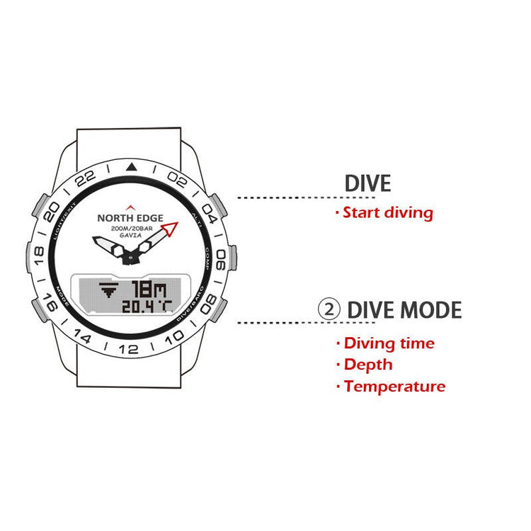 NORTH EDGE Tactical Gavia Watch Steel image 14