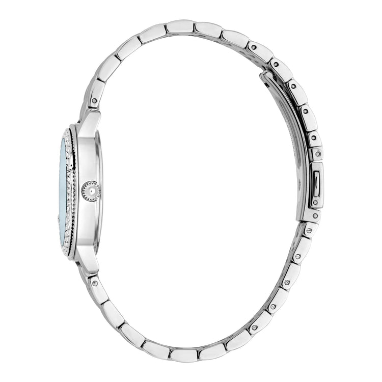 Just Cavalli Signature Snake Viperized Silver Grey Light Blue image 2