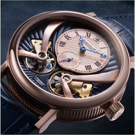 THOMAS EARNSHAW BEAUFORT ANATOLIA DOUBLE BARREL AUTOMATIC Regency Blue