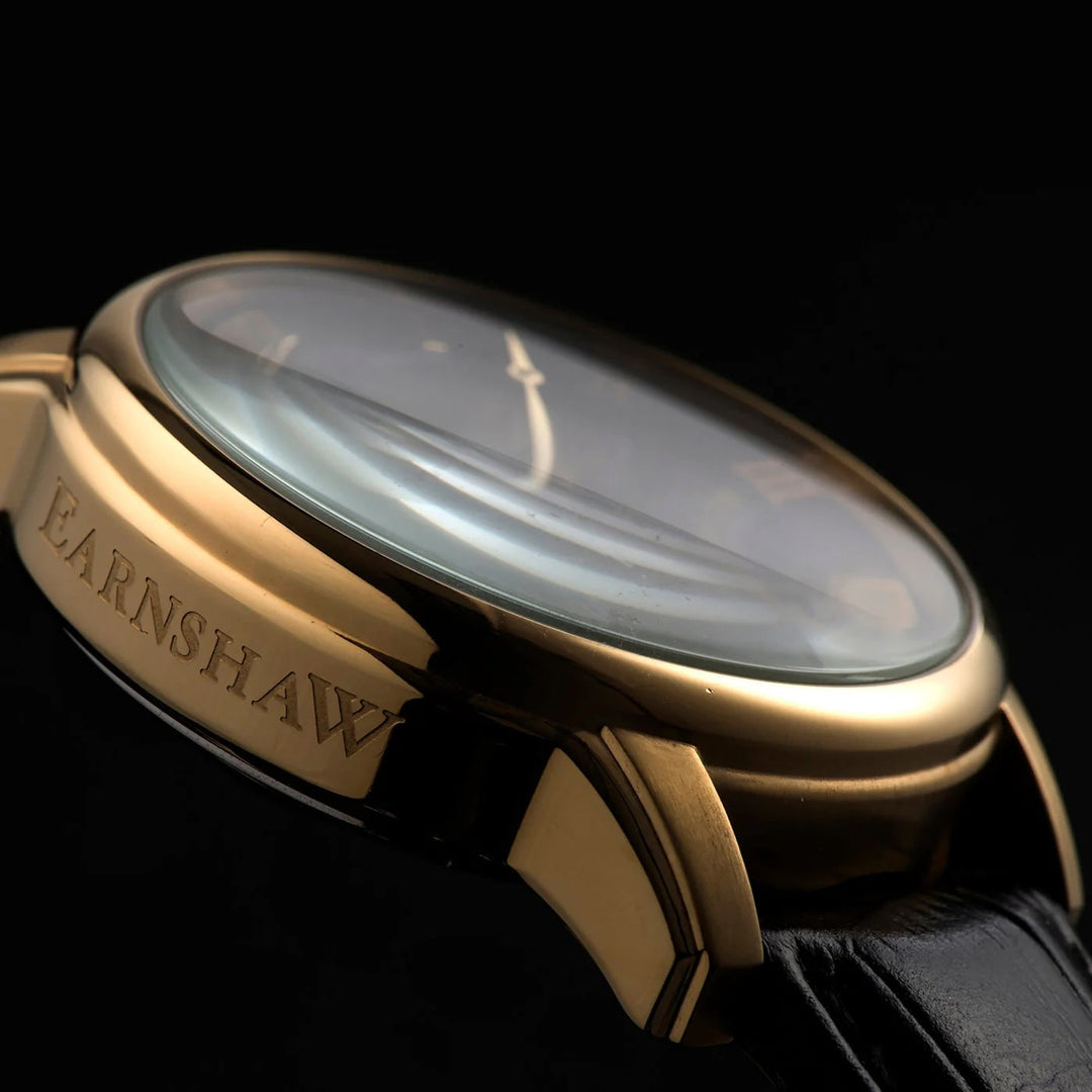 THOMAS EARNSHAW LONGITUDE DUAL TIME AUTOMATIC CAVIAR BLACK