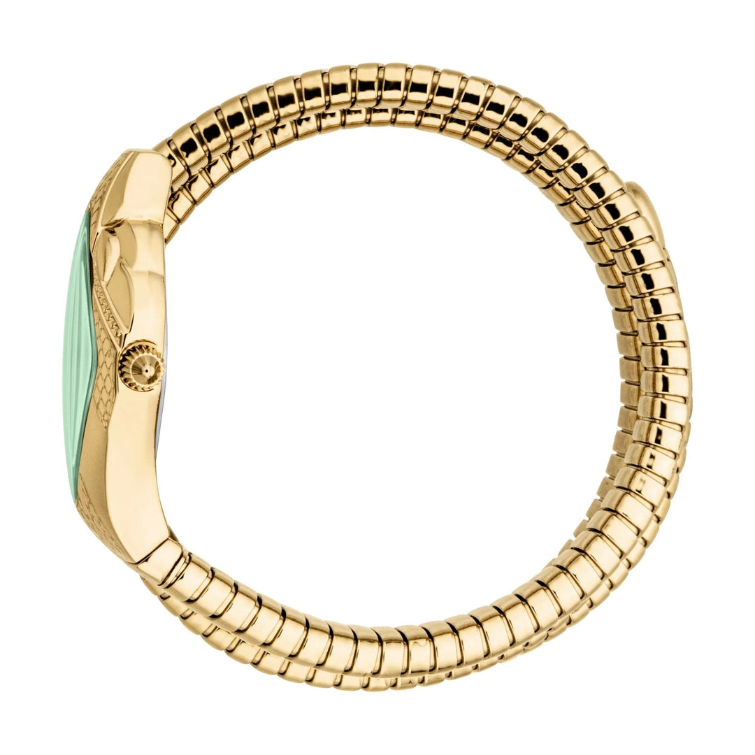 Just Cavalli Signature Snake Cristallo Yellow Gold Bottle Green image 2