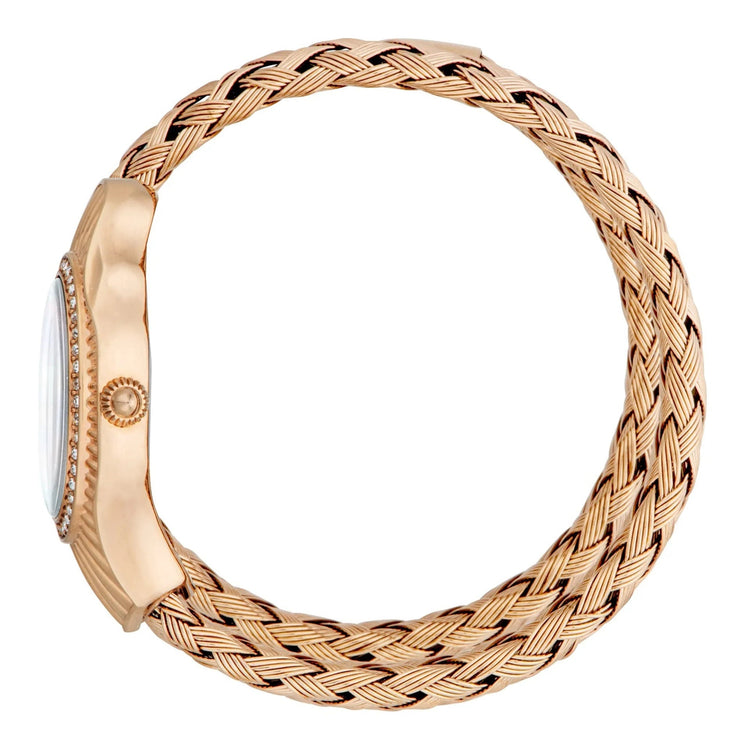 Just Cavalli Signature Snake Twined Rose Gold Silver image 2