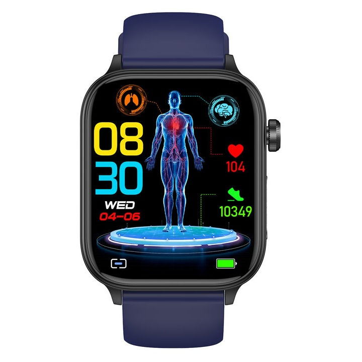 NORTH EDGE glucosmart Health Glucose Heart Smart Watch - Blue Silicone image