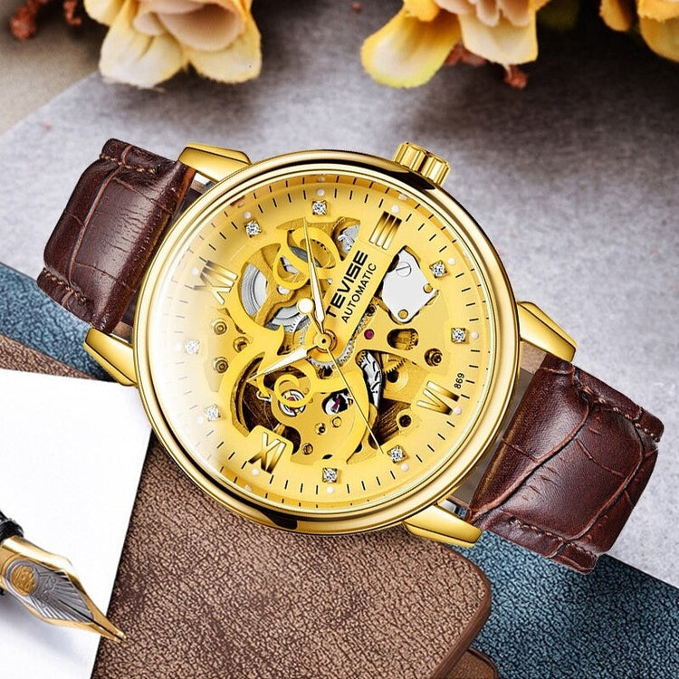 TEVISE Metropolis Leather Gold/Black Watch image 4
