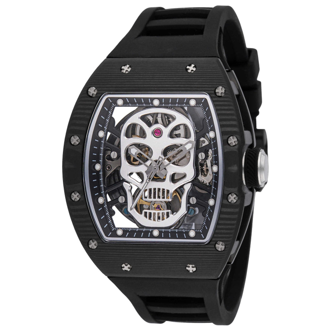 Invicta Men's S1 Rally Skeletor Carbon Fiber 41mm Automatic Watch Black image 0