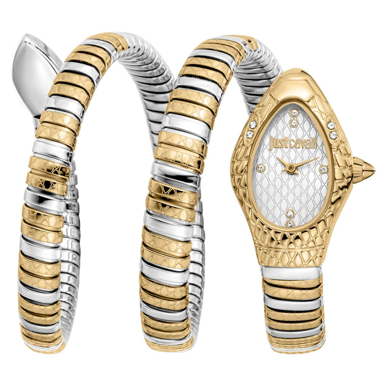 Just Cavalli Signature Snake Aurela Two Tones YG Silver image 0