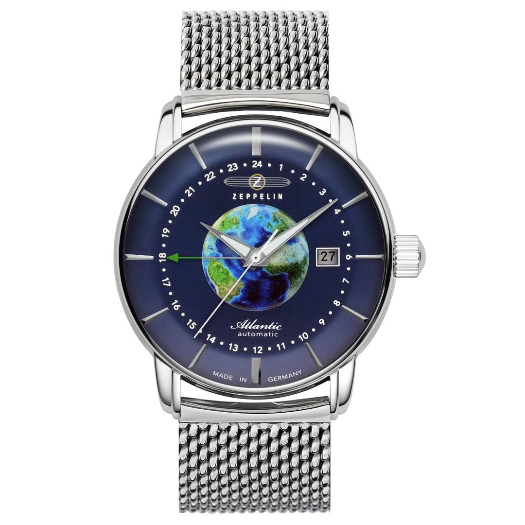 ZEPPELIN Atlantic Automatic GMT Date Watch Milanese Bracelet 8468M3 image 0