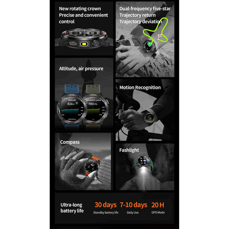 NORTH EDGE Tactical Sport GPS Smart Watch image 6