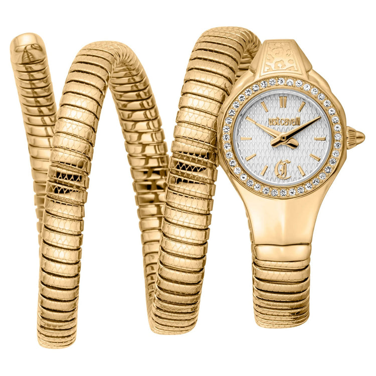 Just Cavalli Signature Snake Vita Yellow Gold Silver image 0
