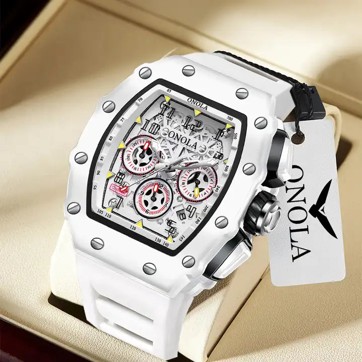 ONOLA Grande Prix Shanghai Chronograph Watch MILK image 3