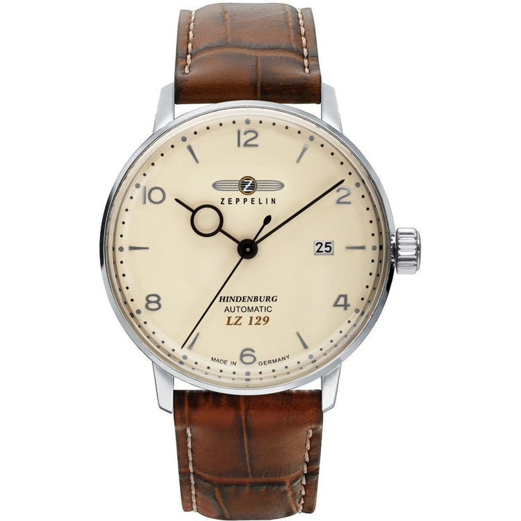 ZEPPELIN Hindenburg AUTOMATIC LZ129 Classic Silver / Beige 80625 Watch image 0