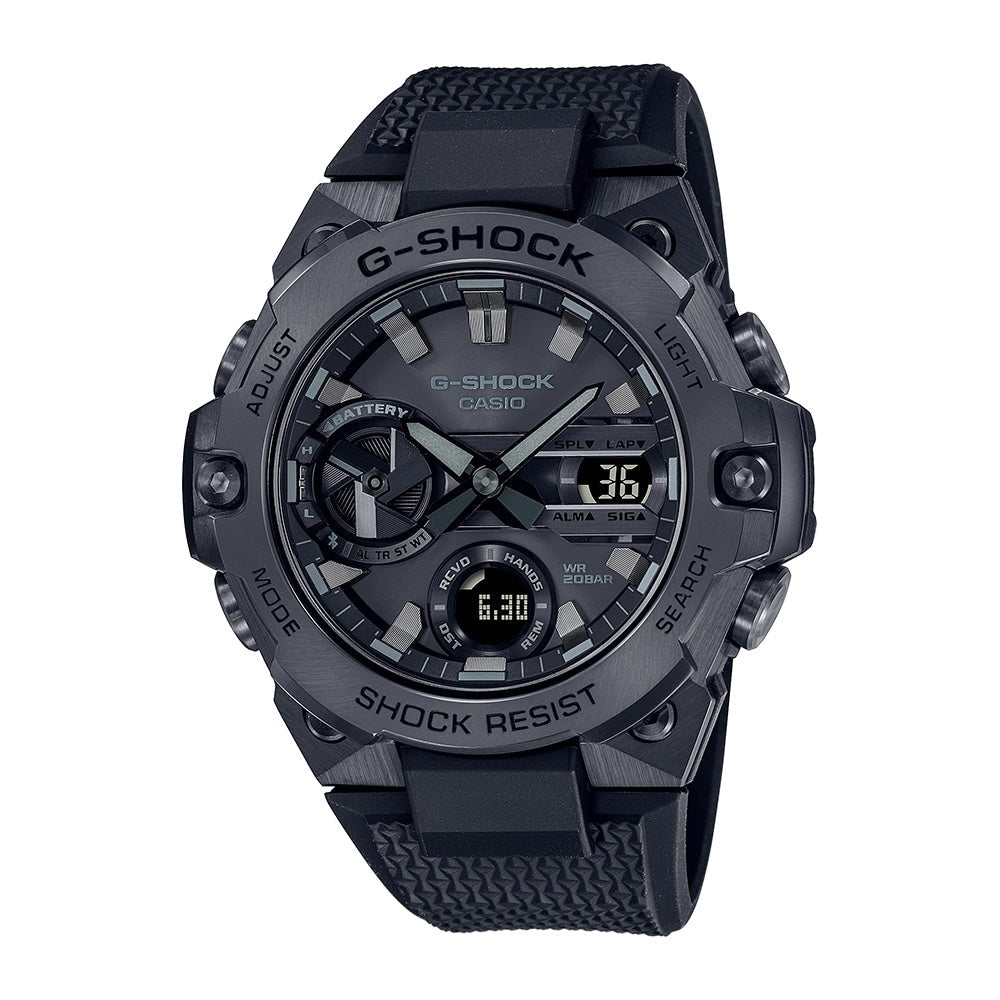 CASIO Men's G-Shock G-STEEL Carbon Tough Solar Watch GST-B400BB-1AER