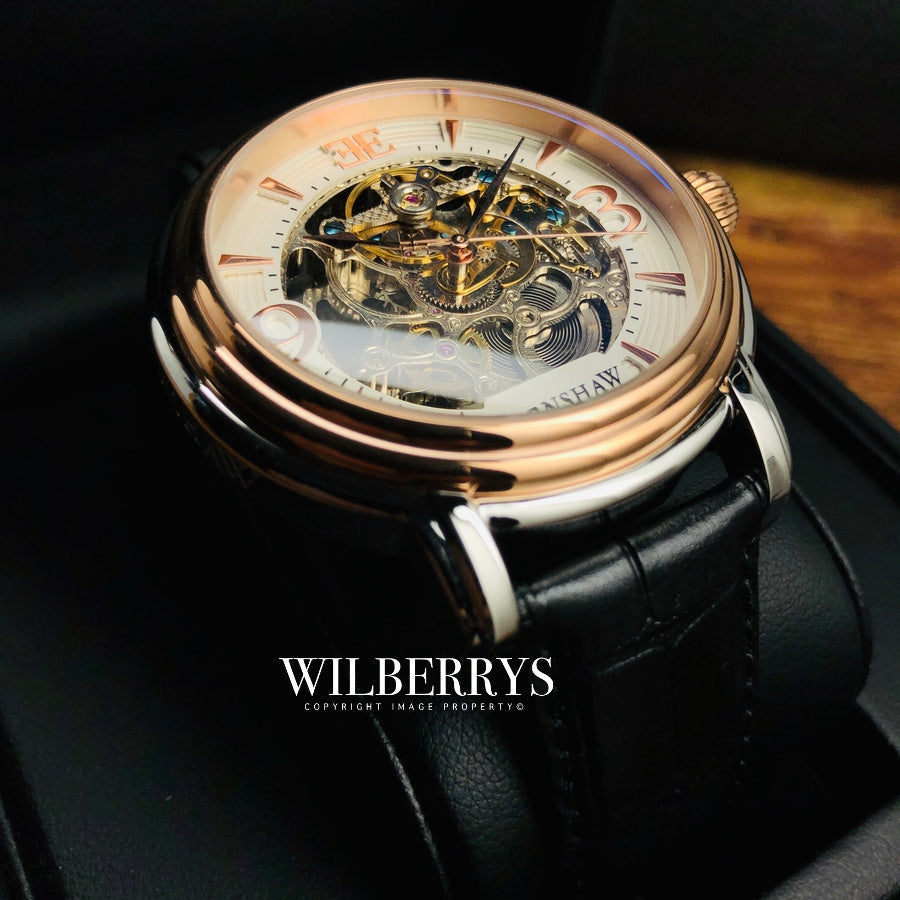 THOMAS EARNSHAW LONGCASE GRANDE SKELETON AUTOMATIC Warm Gold