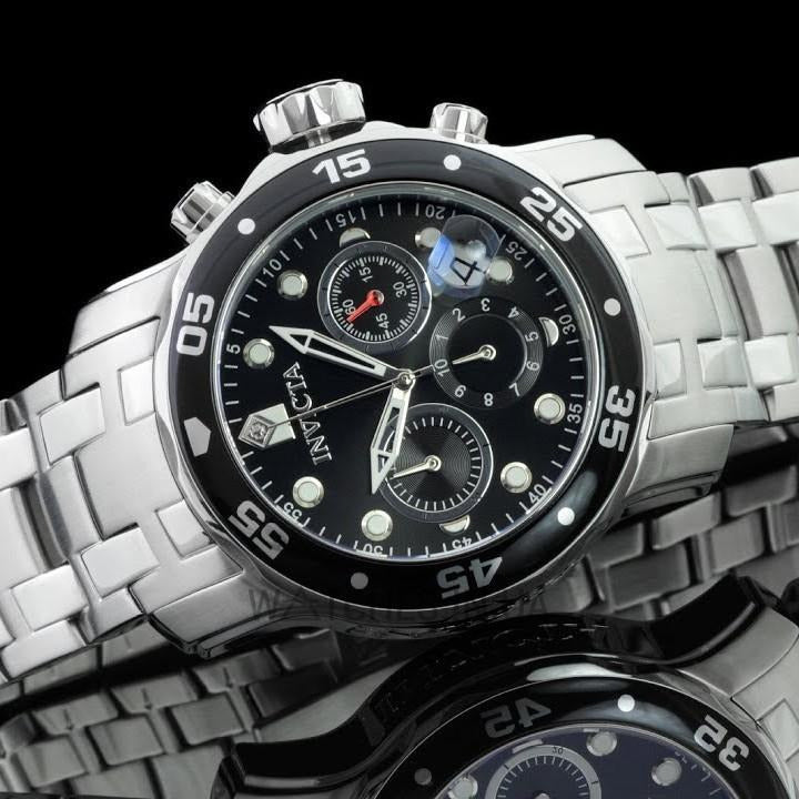INVICTA Men's Colossus Pro Diver SCUBA Watch Silver/Black