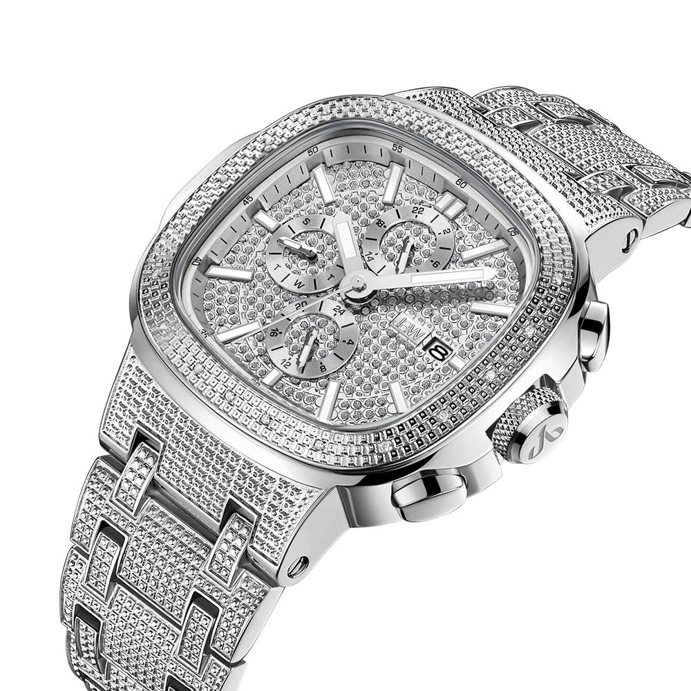 JBW Heist Stainless Steel 20 Diamonds Watch