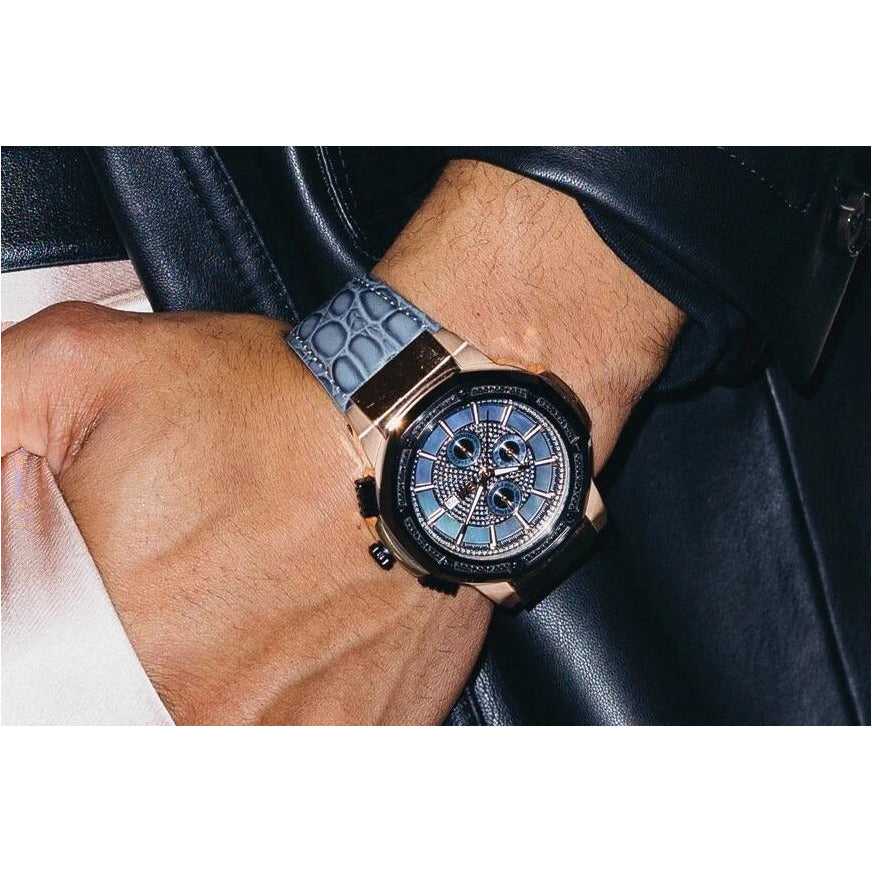 JBW Saxon 10 YR Grey/Blue Watch